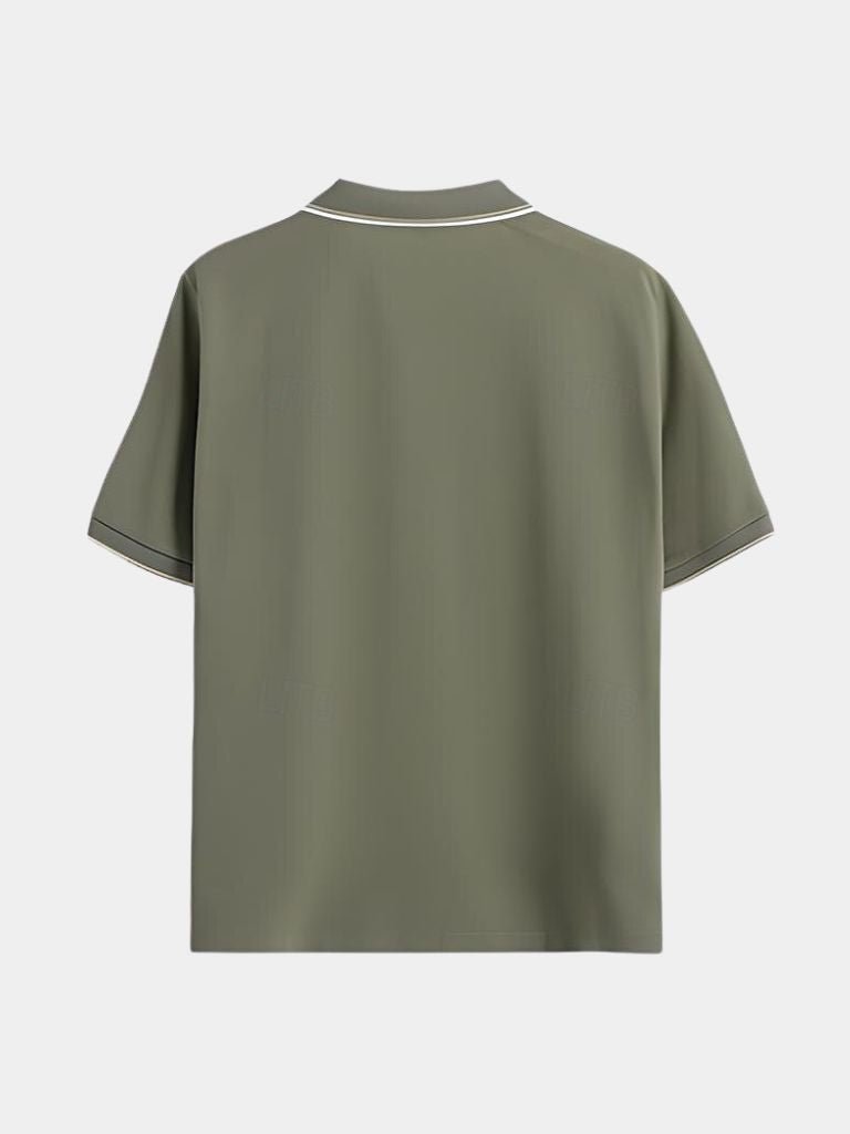 Timeless Black V-Neck Polo - Dalton & Rowe