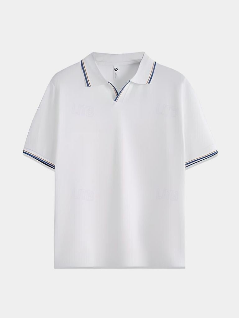 Timeless Black V-Neck Polo - Dalton & Rowe
