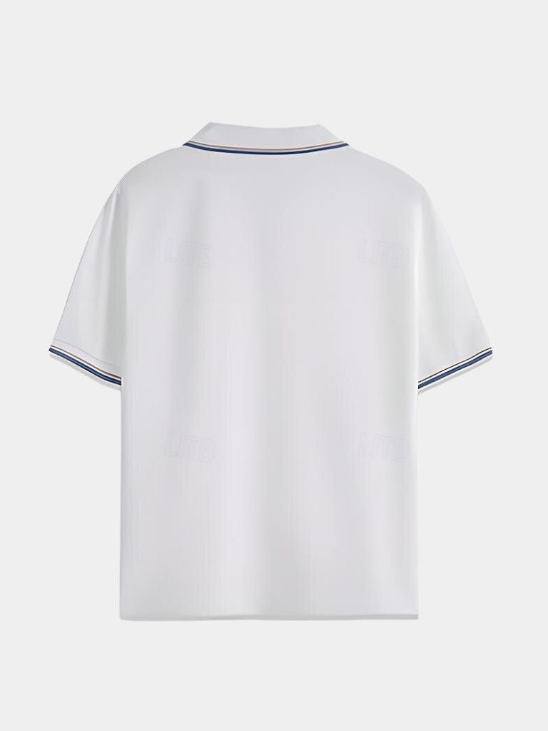 Timeless Black V-Neck Polo - Dalton & Rowe