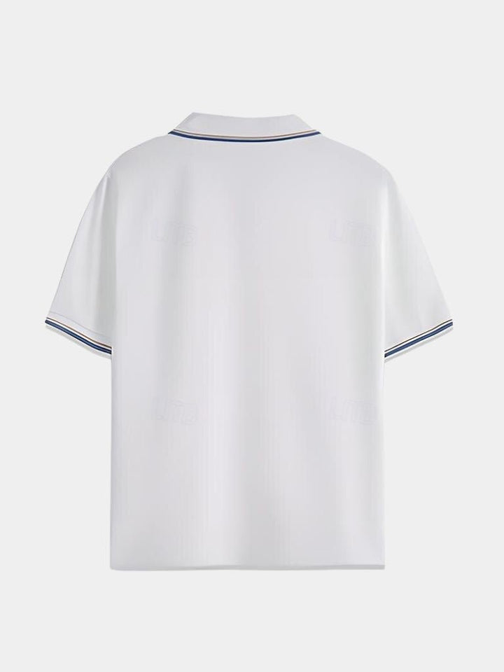 Timeless Black V-Neck Polo - Dalton & Rowe