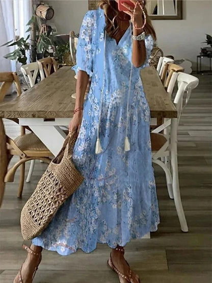 Michaela | Vestido Maxi Bohemio Chic