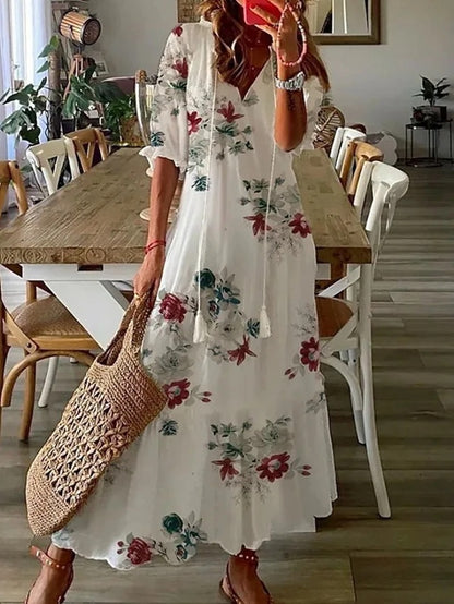 Michaela | Vestido Maxi Bohemio Chic