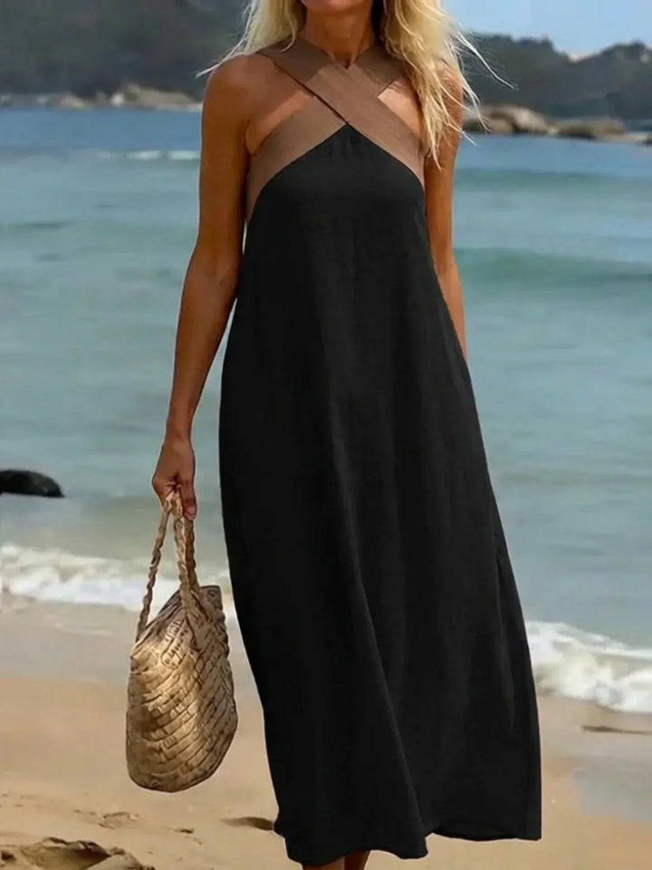 Calistée | Vestido Largo Elegancia Cruzada