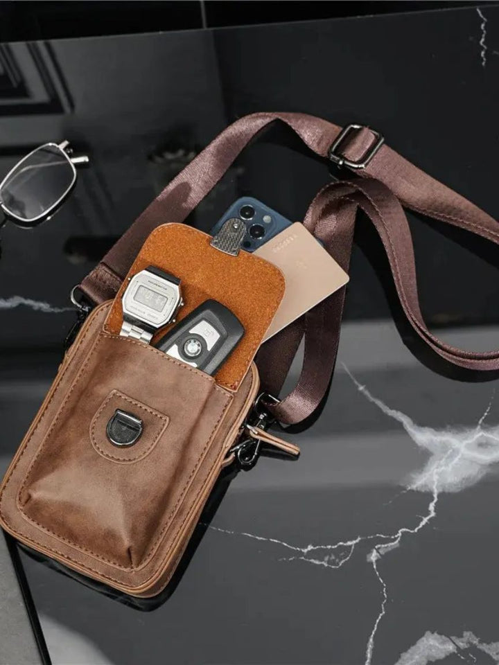 Vintage Mini Leather Crossbody Shoulder Bag - Dalton & Rowe