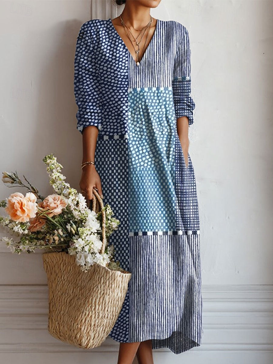 Marjolaine | Vestido Impreso Patchwork
