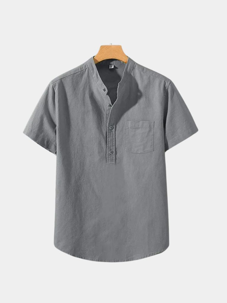 White Wellspring Linen T-Shirt - Dalton & Rowe