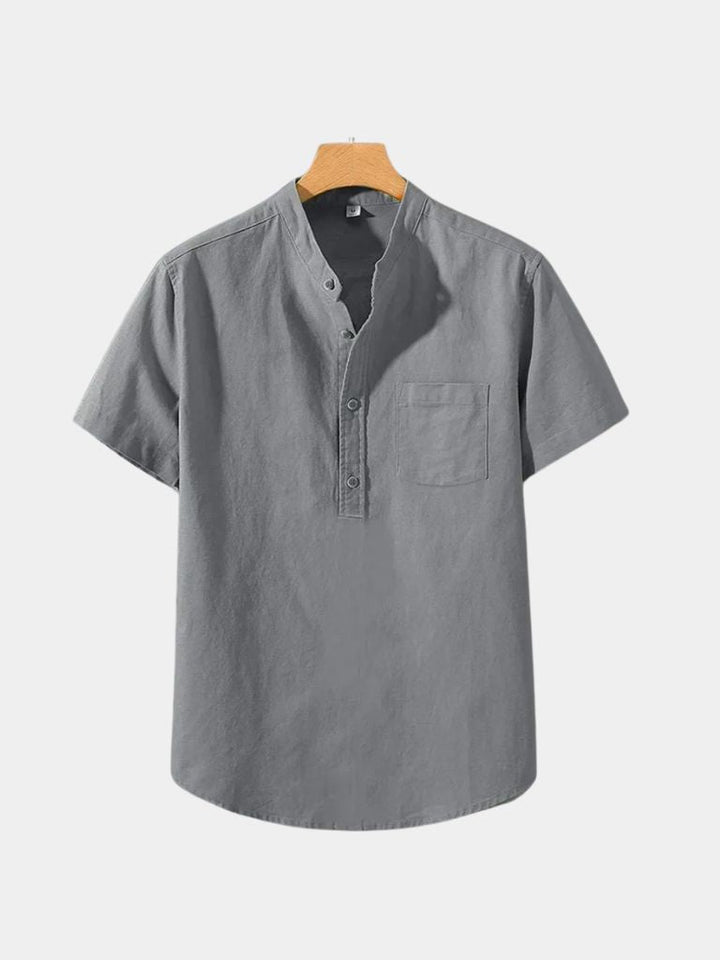 White Wellspring Linen T-Shirt - Dalton & Rowe