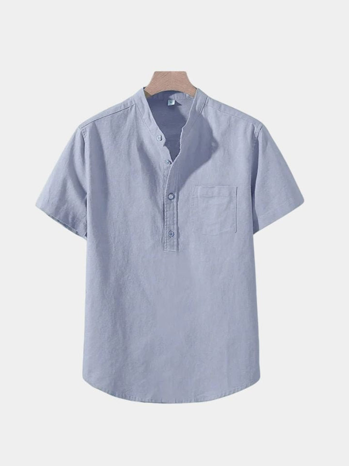 White Wellspring Linen T-Shirt - Dalton & Rowe
