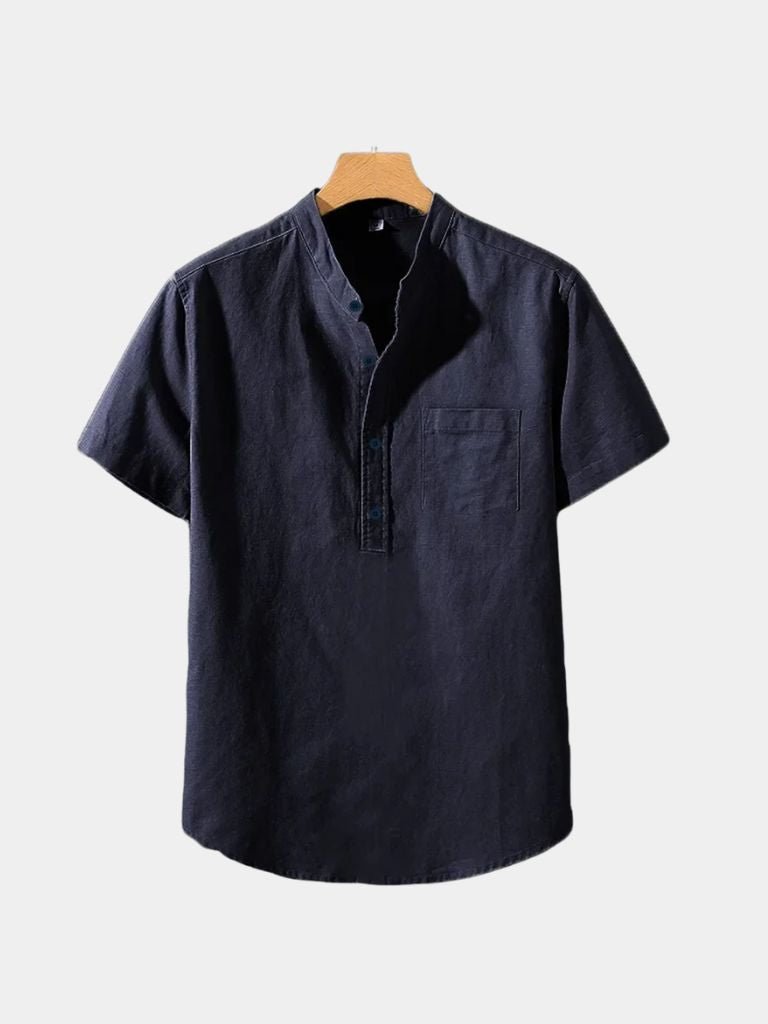 White Wellspring Linen T-Shirt - Dalton & Rowe