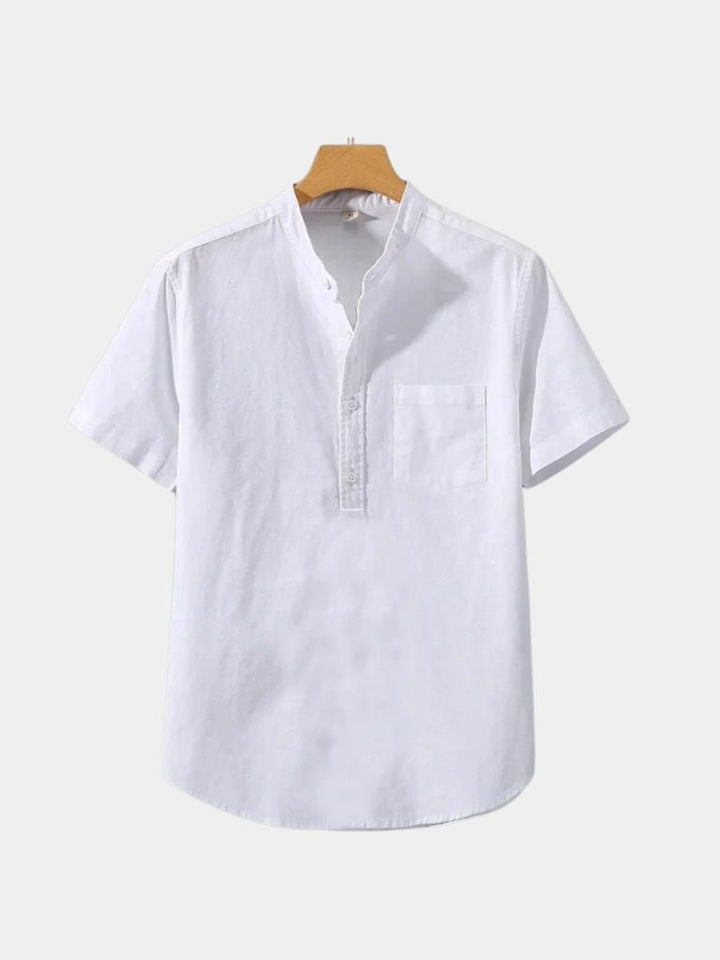 White Wellspring Linen T-Shirt - Dalton & Rowe