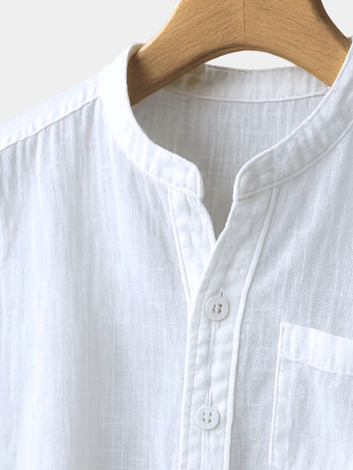 White Wellspring Linen T-Shirt - Dalton & Rowe