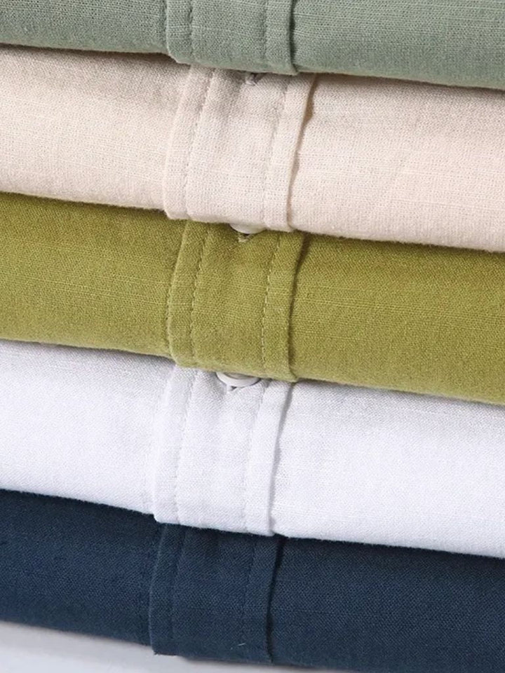 White Wellspring Linen T-Shirt - Dalton & Rowe
