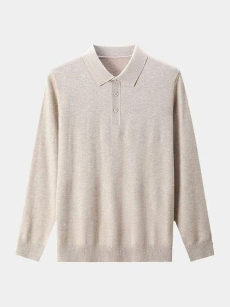 Wool Knit Button Up Polo Pullover - Dalton & Rowe
