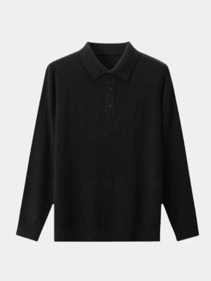 Wool Knit Button Up Polo Pullover - Dalton & Rowe