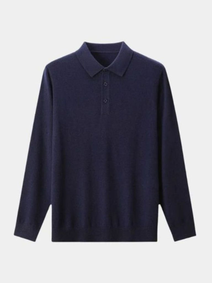 Wool Knit Button Up Polo Pullover - Dalton & Rowe